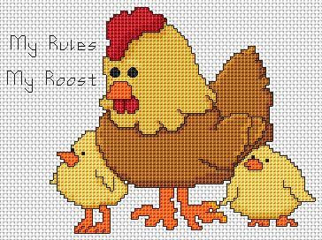 My Rules, My Roost / White Willow Stitching