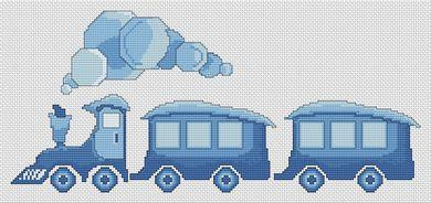 Kids Train / White Willow Stitching