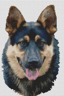German Shepherd - Determination / White Willow Stitching