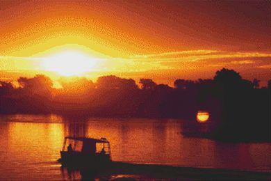 African Sunset / White Willow Stitching