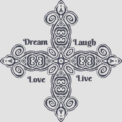 Dream, Laugh, Love, Live / White Willow Stitching
