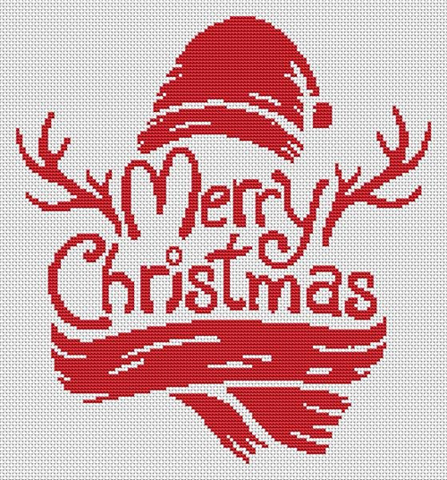 Merry Christmas / White Willow Stitching