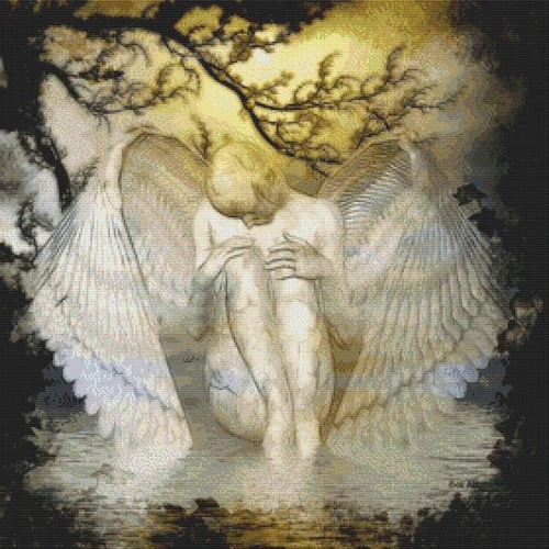 An Angel Cries / White Willow Stitching