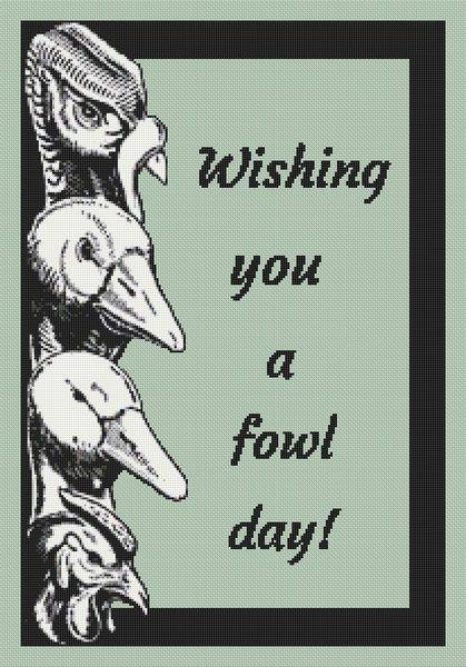 Fowl Day / White Willow Stitching