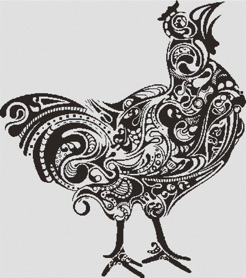 A Giant Hen / White Willow Stitching
