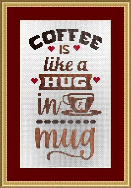 Hug In A Mug / White Willow Stitching