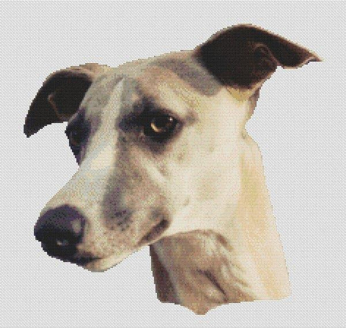 Fawn Greyhound / White Willow Stitching