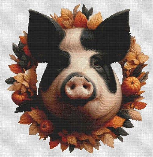 Autumn Pig / White Willow Stitching
