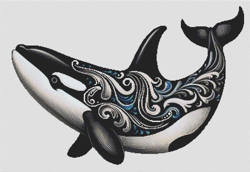 Killer Whale - Orca 2 / White Willow Stitching