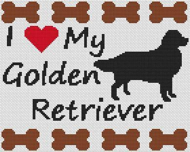 Love My Golden / White Willow Stitching