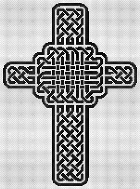 Celtic Cross / White Willow Stitching
