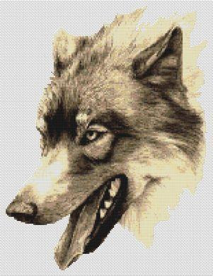 Gray Wolf / White Willow Stitching