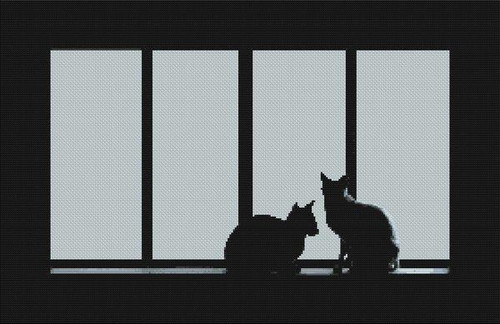 Cats In The Window / White Willow Stitching