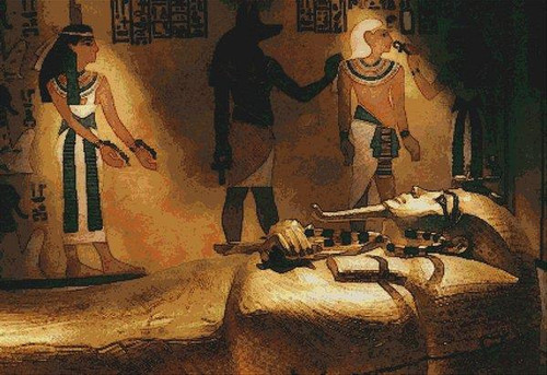 King Tut's Golden Tomb / White Willow Stitching