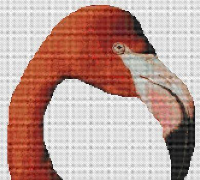 Flamingo / White Willow Stitching