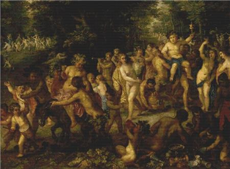 A Bacchic Procession / X Squared Cross Stitch