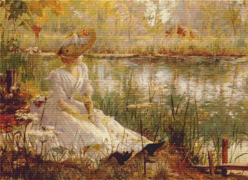 A Beauty By A River / X Squared Cross Stitch