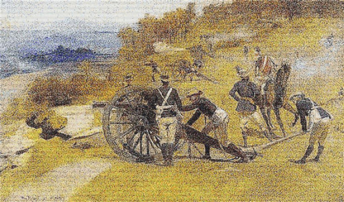 A Battery Field Artillery / X Squared Cross Stitch
