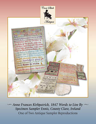 Anne Frances Kirkpatrick, 1847Words To Live By / Cross Stitch Antiques