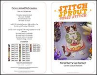 Strawberry Cottage Farmer Cat / Stitchsprout Cross Stitch