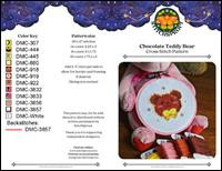 Sweet Chocolate Teddy Bear / Stitchsprout Cross Stitch
