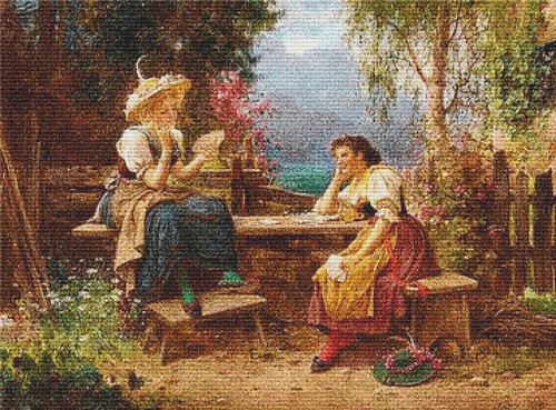 The Card Players - 41665 / X Squared Cross Stitch