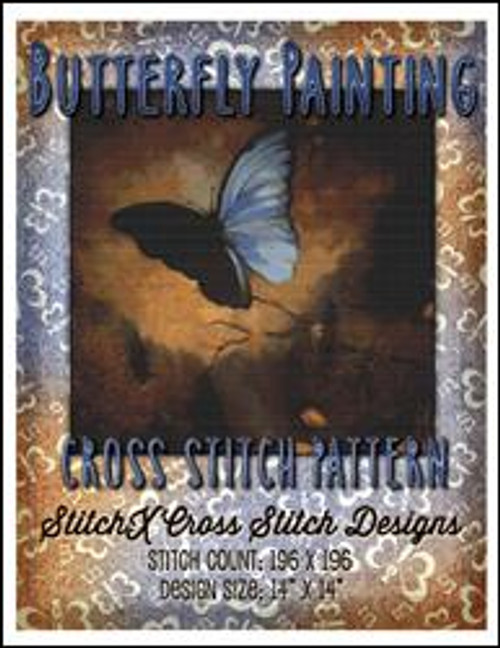Butterfly Painting Cross Stitch Pattern / Stitchx Craft Designs