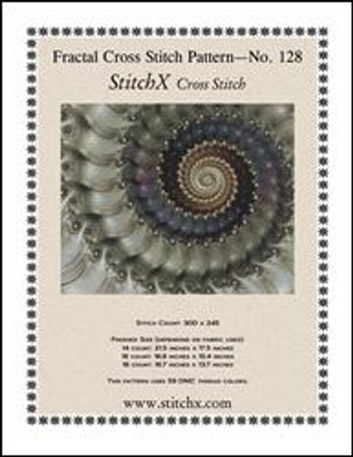 Fractal No 128 Cross Stitch / Stitchx Craft Designs