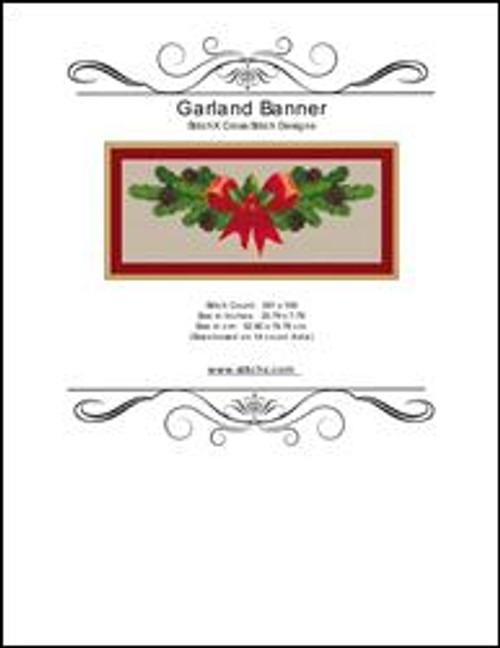 Garland Banner Cross Stitch / Stitchx Craft Designs