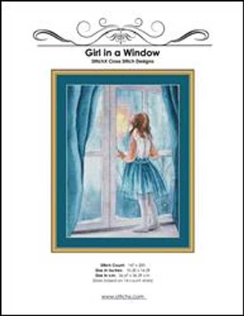 Girl In A Window Cross Stitch Pattern / Stitchx Craft Designs