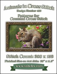 Cute Squirrel Cross Stitch Pattern / Stitchx Craft Designs
