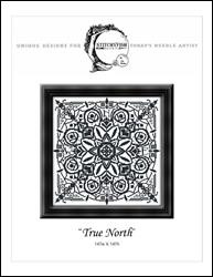 "True North" Romantic Monochromatic Cross Stitch Pattern / Stitchyfish Designs