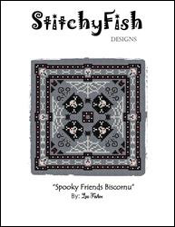 Spooky Friends Biscornu / Stitchyfish Designs