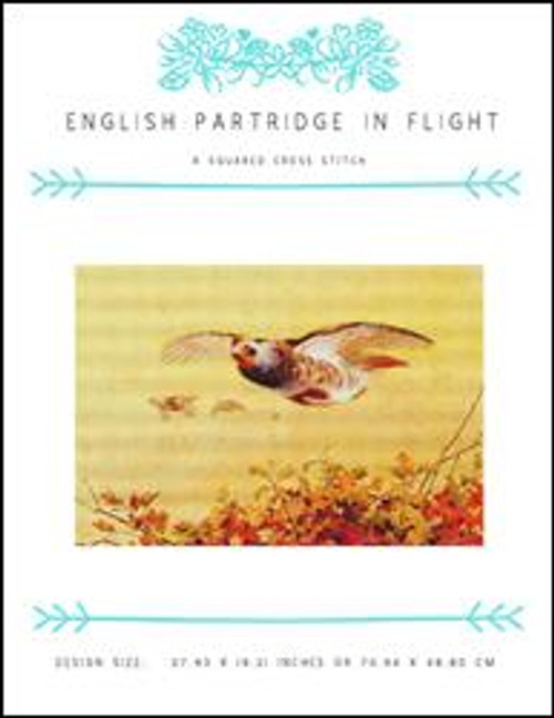 English Partridge In Flight / X Squared Cross Stitch