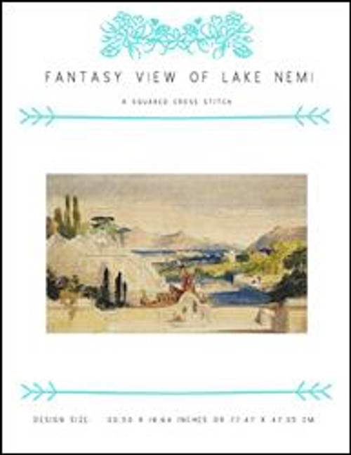 Fantasy View Of Lake Nemi / X Squared Cross Stitch