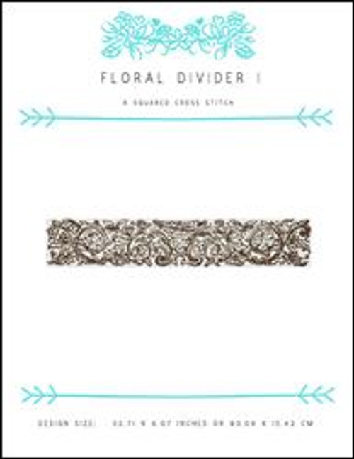 Floral Divider I / X Squared Cross Stitch