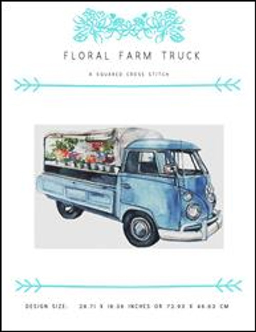 Floral Farm Truck / X Squared Cross Stitch