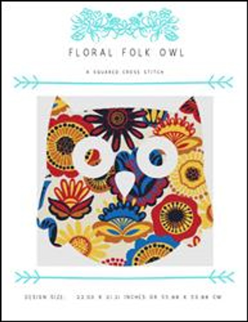 Floral Folk Owl / X Squared Cross Stitch