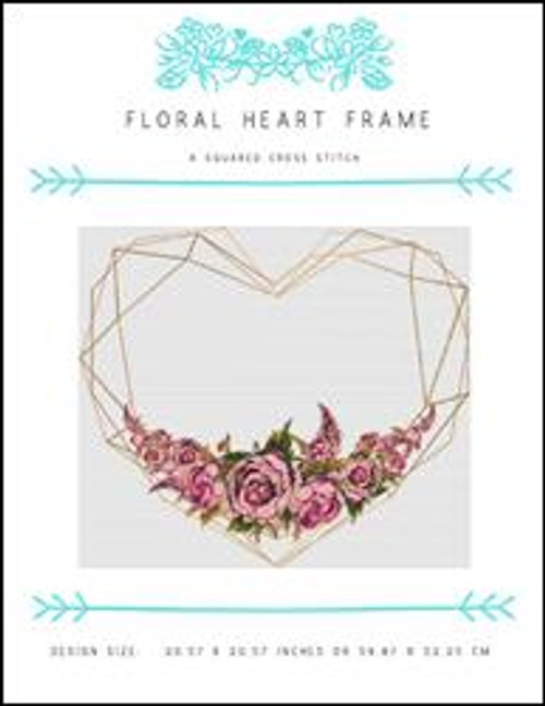 Floral Heart Frame / X Squared Cross Stitch