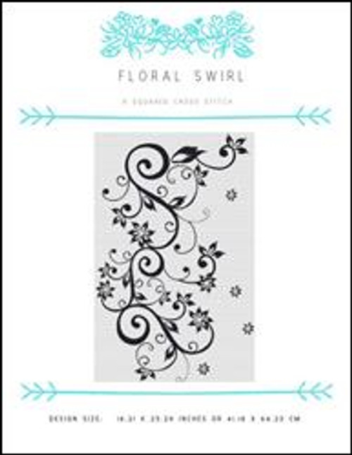 Floral Swirl / X Squared Cross Stitch