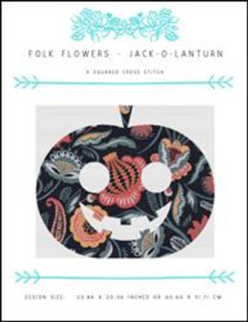 Folk Flowers - Jack-O-Lanturn / X Squared Cross Stitch