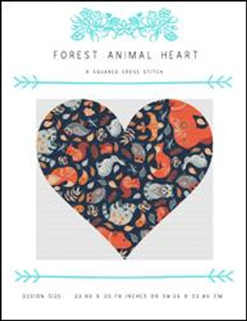 Forest Animal Heart / X Squared Cross Stitch
