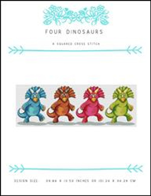 Four Dinosaurs / X Squared Cross Stitch