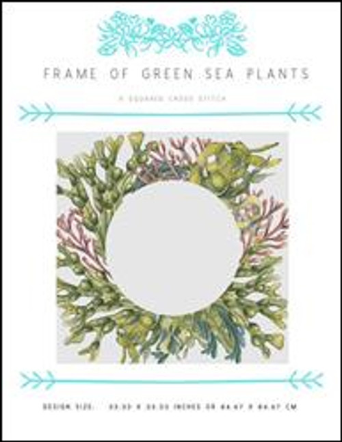 Frame Of Green Sea Plants / X Squared Cross Stitch