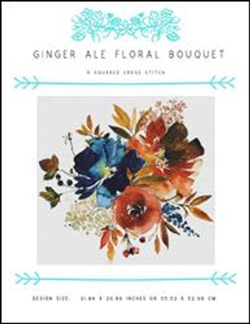 Ginger Ale Floral Bouquet / X Squared Cross Stitch