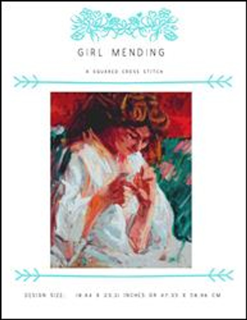 Girl Mending / X Squared Cross Stitch