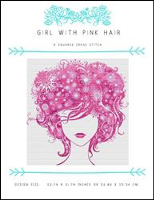 Girl With Pink Hair / X Squared Cross Stitch
