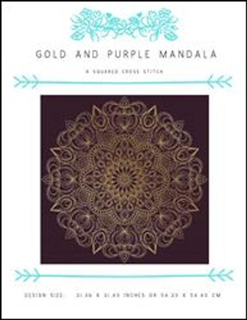 Gold And Purple Mandala / X Squared Cross Stitch