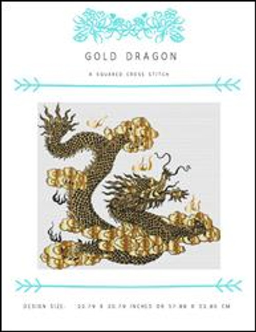 Gold Dragon / X Squared Cross Stitch