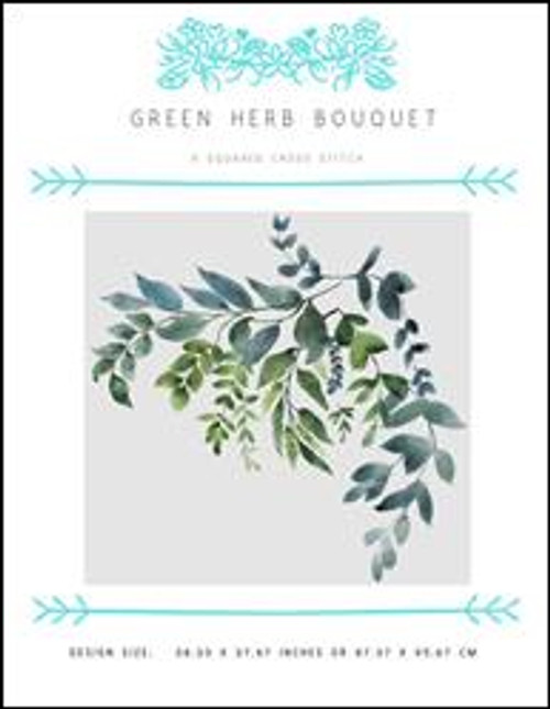 Green Herb Bouquet / X Squared Cross Stitch